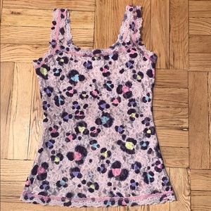 Hanky Panky Multi Color Leopard Lace Cami Sz Sm BN